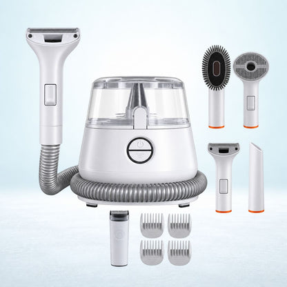 Pet Grooming Vacuum Kit Cat Dog Groomer Clipper Brush Suction Tools Set