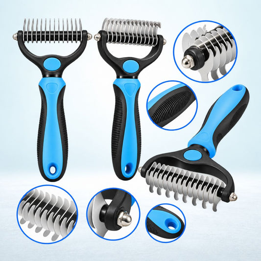 Professional Pet Deshedding Brush Dog Hair Remover Pet Fur Knot Cutter Puppy Cat