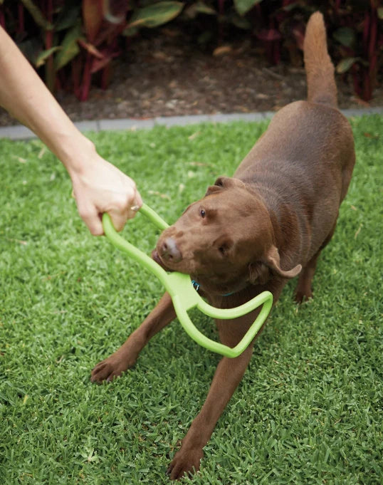 Tug of War Pull Toy for Large Medium Small Dogs Heavy Duty Rubber Dog Toy 32cm