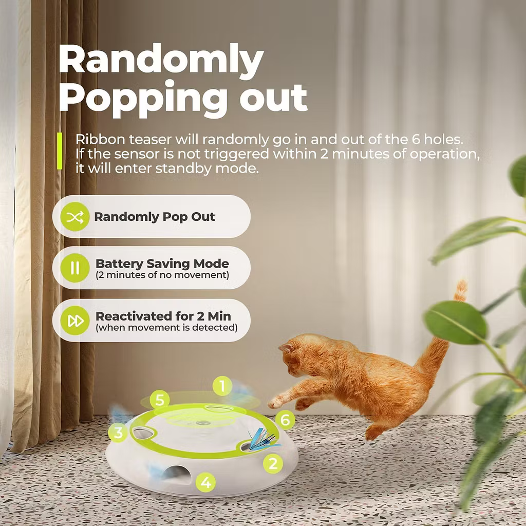 Electric Cat Toys 2 Speed Adjustable Automatic Puzzle Catch Mouse Play Cat Toy for Pet Supplies