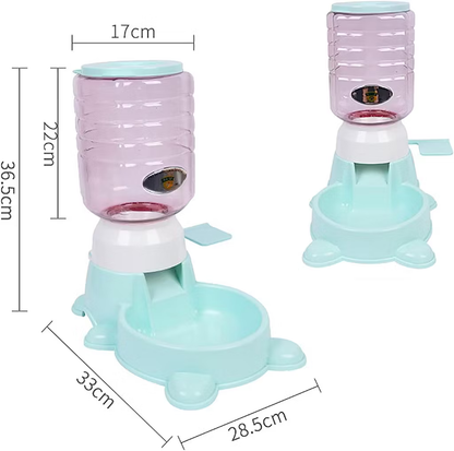 1.8L Pet Feeder Exercise Intelligence Dog Cat Automatic Press Feeder (Green)