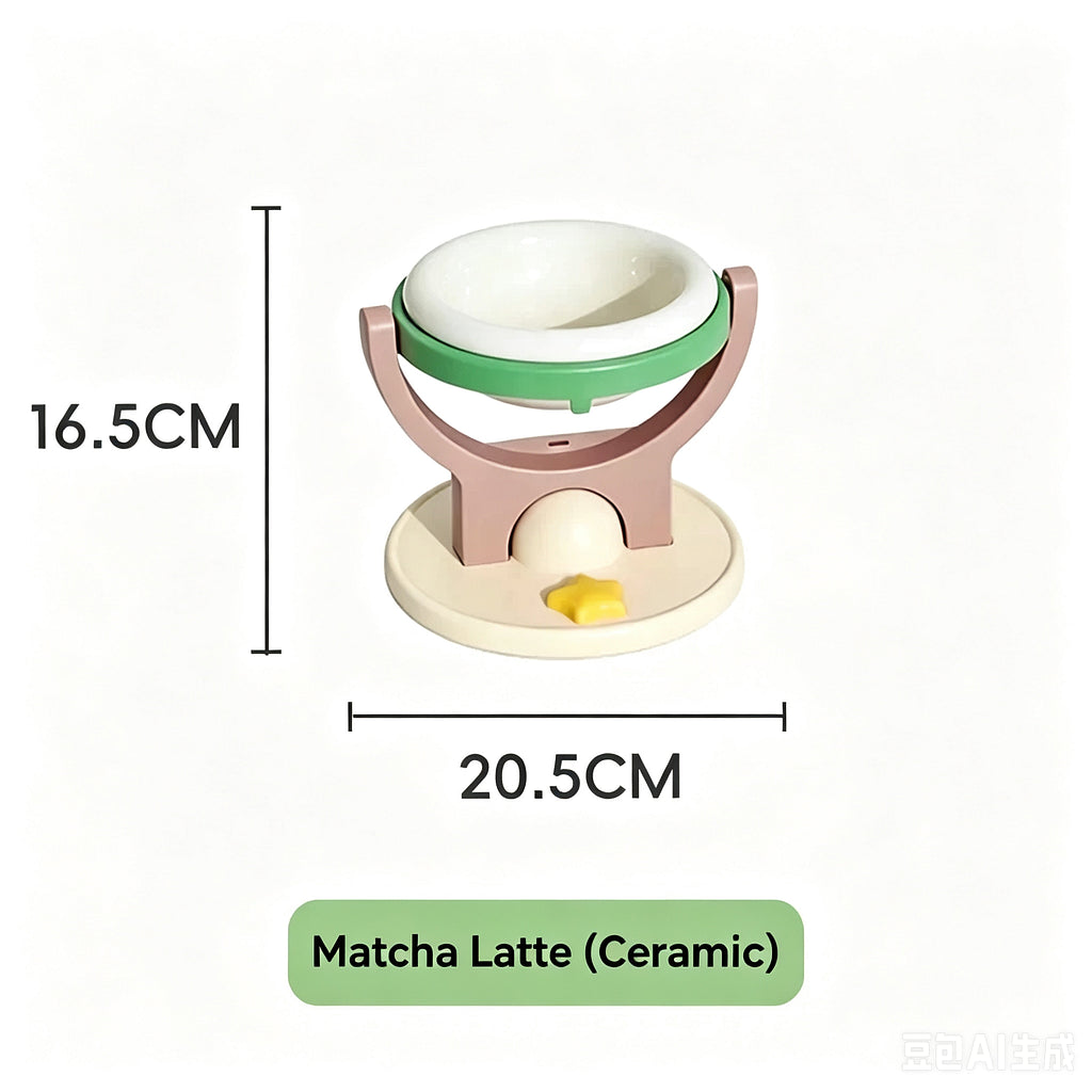 2-in-1 Wall Mounted & Elevated Cat Bowl
