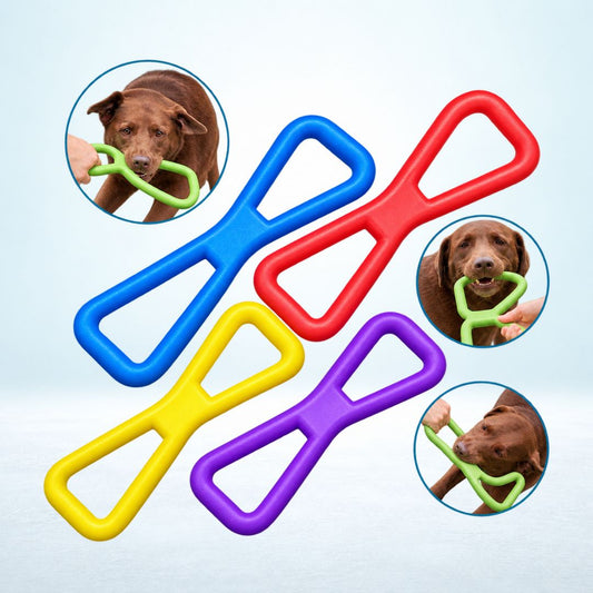 Tug of War Pull Toy for Large Medium Small Dogs Heavy Duty Rubber Dog Toy 32cm
