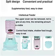 1.8L Pet Feeder Exercise Intelligence Dog Cat Automatic Press Feeder (Green)