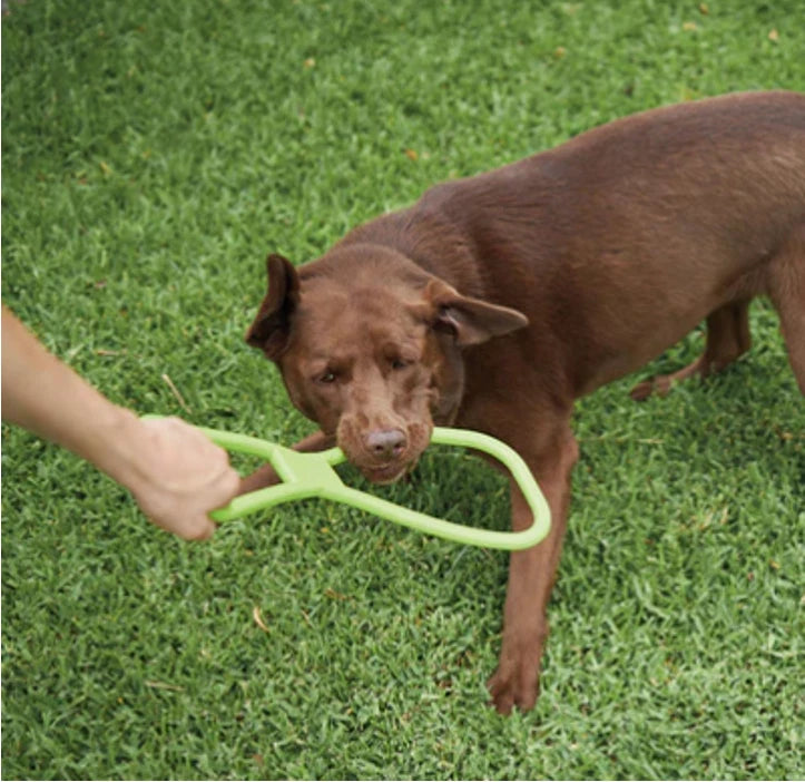 Tug of War Pull Toy for Large Medium Small Dogs Heavy Duty Rubber Dog Toy 32cm