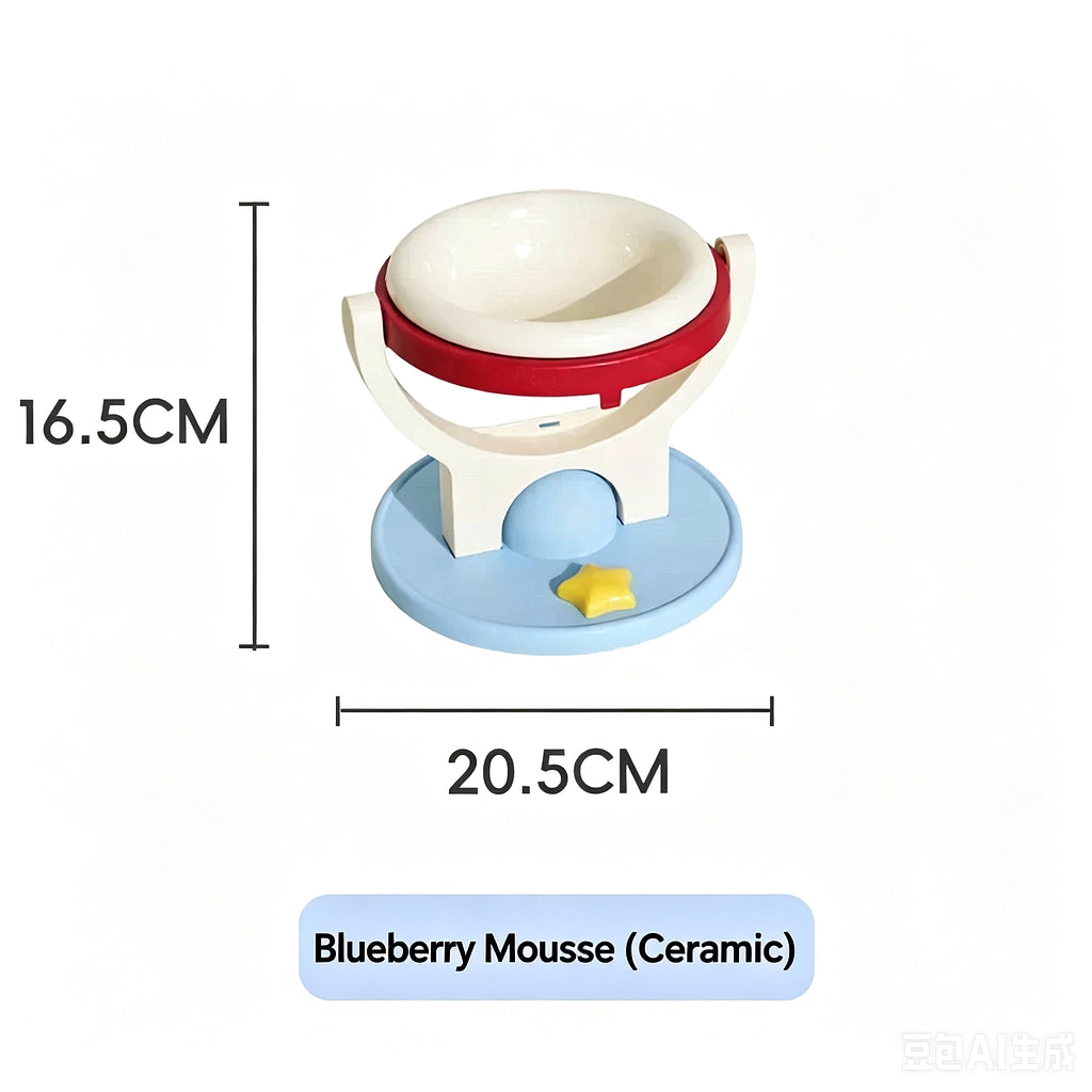 2-in-1 Wall Mounted & Elevated Cat Bowl