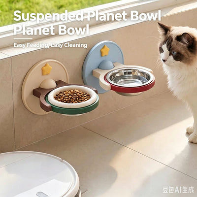 2-in-1 Wall Mounted & Elevated Cat Bowl