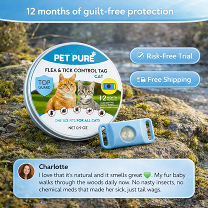 Flea & Tick Control Tag for Cats