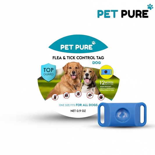 PET PURE Flea & Tick Control Tag for Dogs