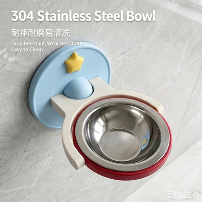 2-in-1 Wall Mounted & Elevated Cat Bowl