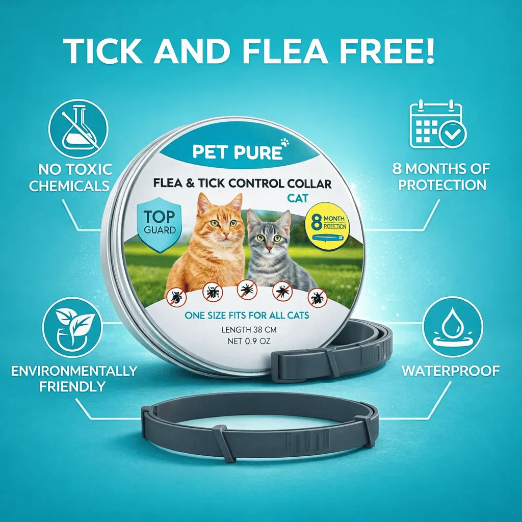 Flea & Tick Control Collar for Cats - Get Petpure