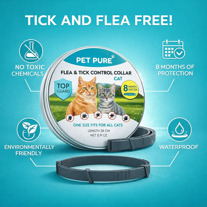 Flea & Tick Control Collar for Cats - Get Petpure