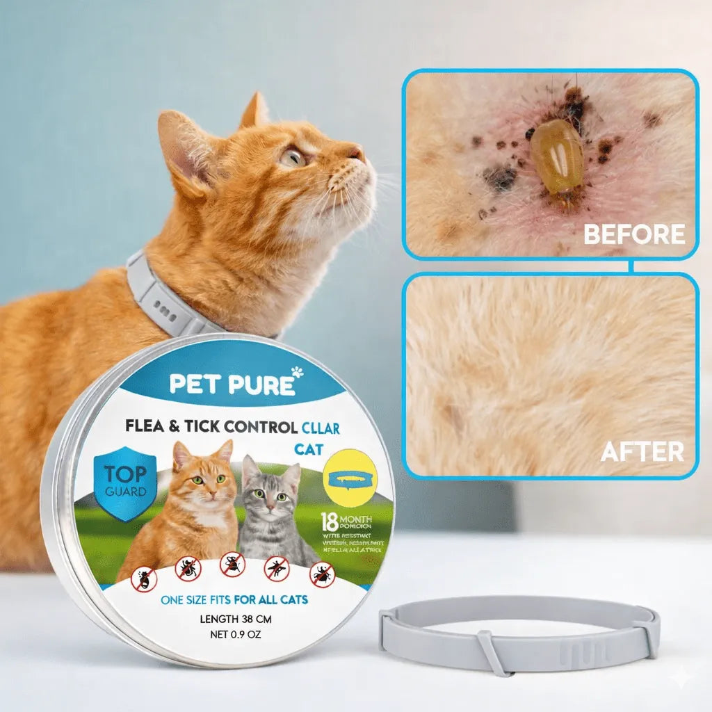 Flea & Tick Control Collar for Cats - Get Petpure