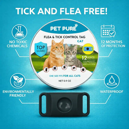 Flea & Tick Control Tag for Cats - Get Petpure
