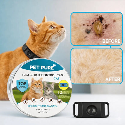 Flea & Tick Control Tag for Cats - Get Petpure