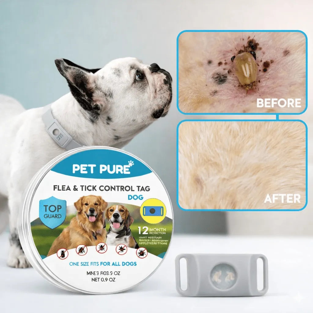 Flea & Tick Control Tag for Dogs - Get Petpure