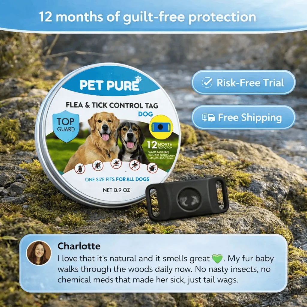 Flea & Tick Control Tag for Dogs - Get Petpure