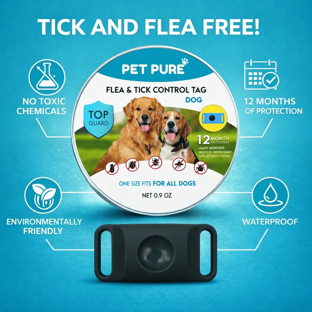 Flea & Tick Control Tag for Dogs - Get Petpure
