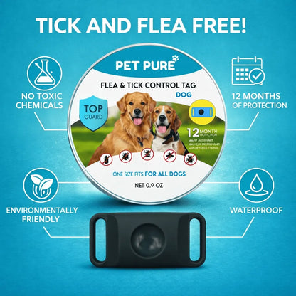 Flea & Tick Control Tag for Dogs - Get Petpure