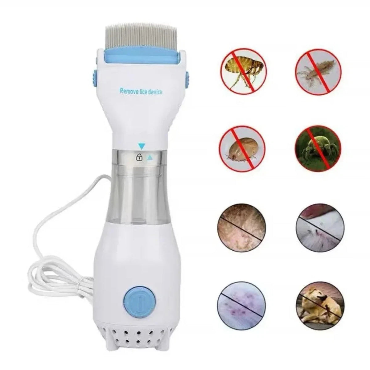 Electric Lice Removal Comb for Cats & Dogs – Flea & Lice Cleaner