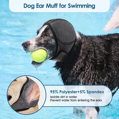 Calming Dog Ear Muffs Anti Anxiety Hood Cover Noise Reduction for Grooming Bath