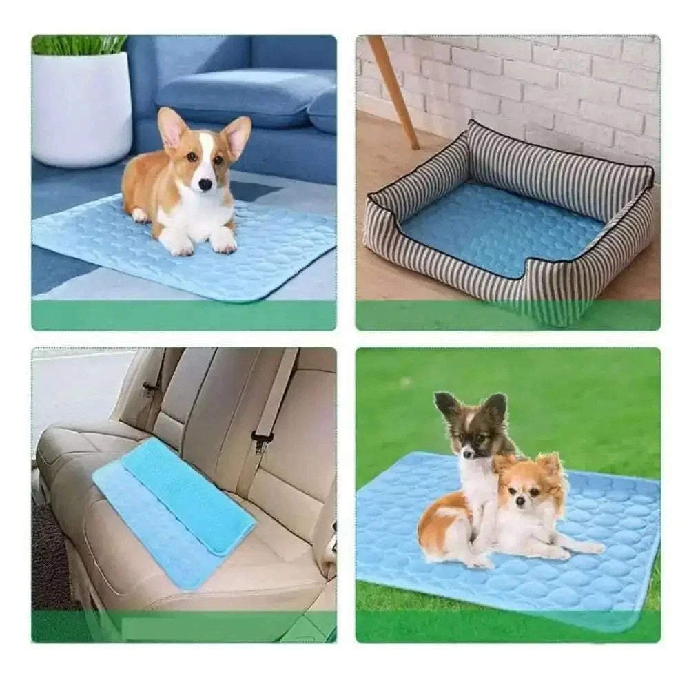 Self Cooling Mat Bed Pet Dog Cat Heat Relief Non-Toxic Summer Bed Pad