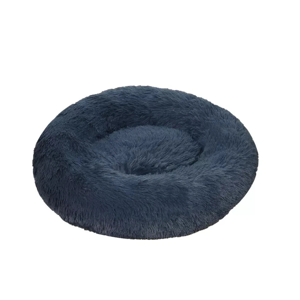Comfy Calming Donut Extra Large Dog Cat Beds Warm Bed Pet Round Plush Washable