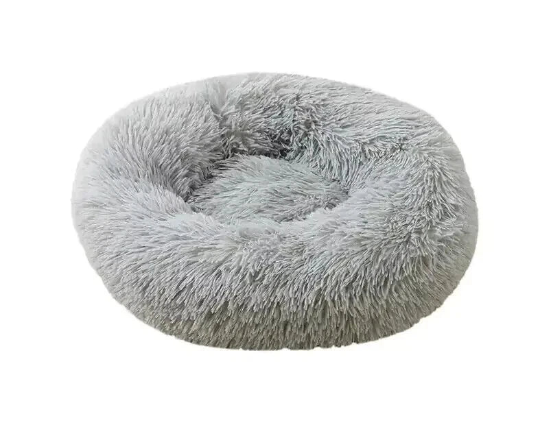 Comfy Calming Donut Extra Large Dog Cat Beds Warm Bed Pet Round Plush Washable