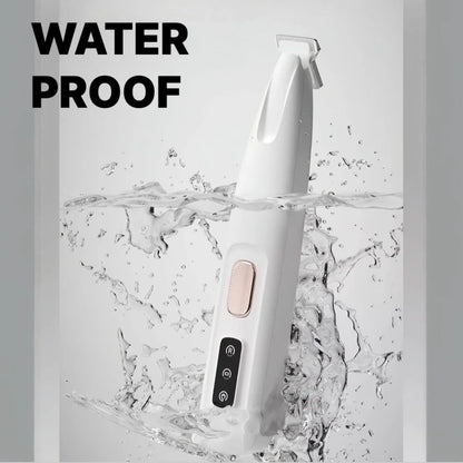 Dogs Cats Paw Hair Trimmer Grooming tool LED Light USB Rechargeable