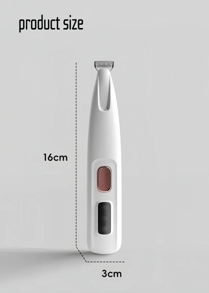 Dogs Cats Paw Hair Trimmer Grooming tool LED Light USB Rechargeable