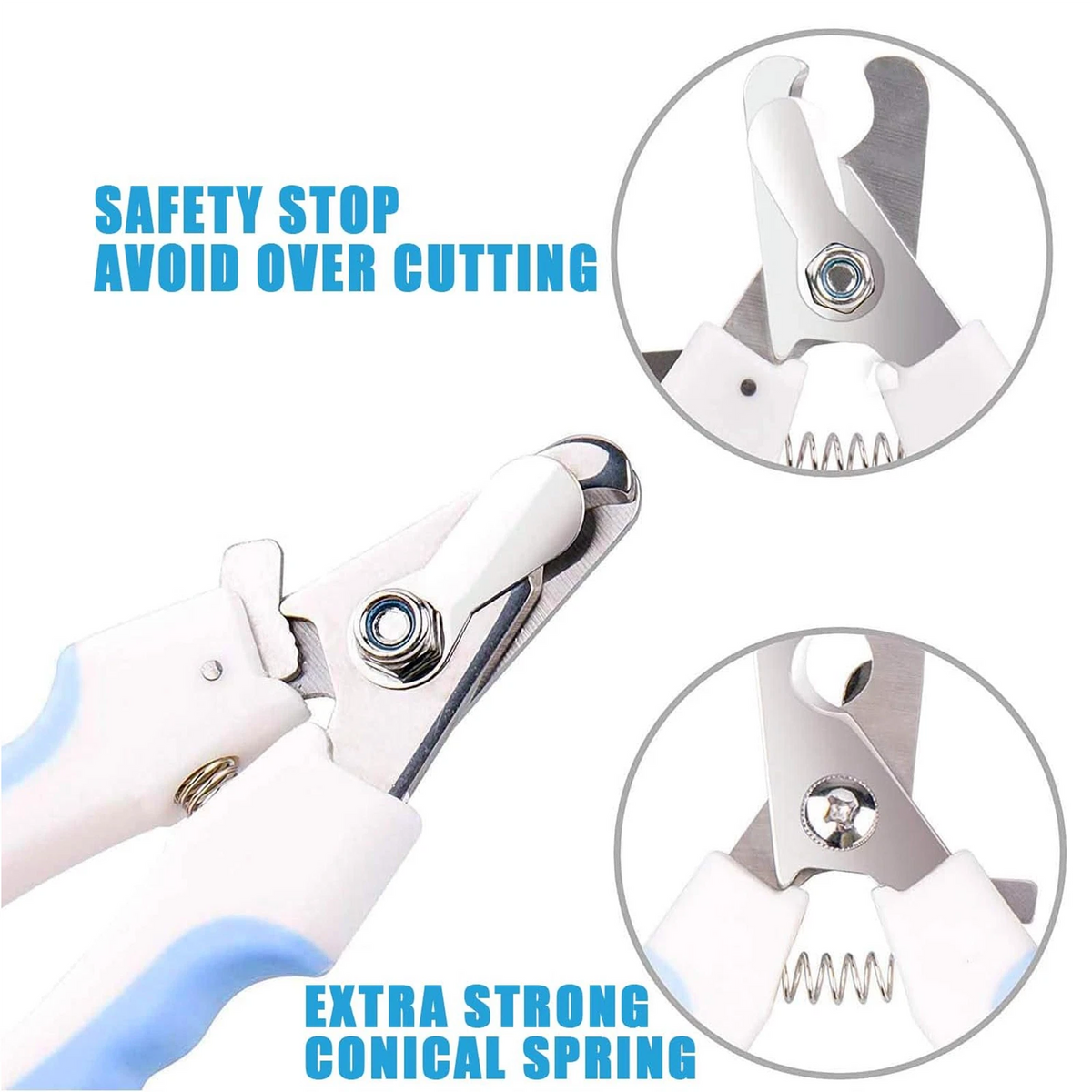 Pets Professional Nail Clippers with Safety Guard and Free Nail File