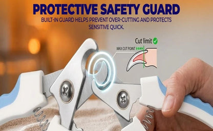 Pets Professional Nail Clippers with Safety Guard and Free Nail File