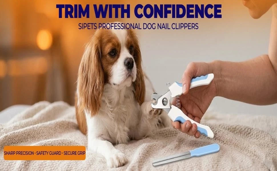 Pets Professional Nail Clippers with Safety Guard and Free Nail File