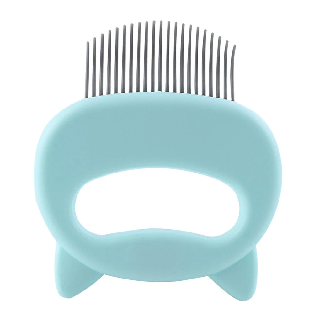 Dog Cat Pet Massage Hair Removal Comb Grooming Half-curved Handle Brush To  Clean