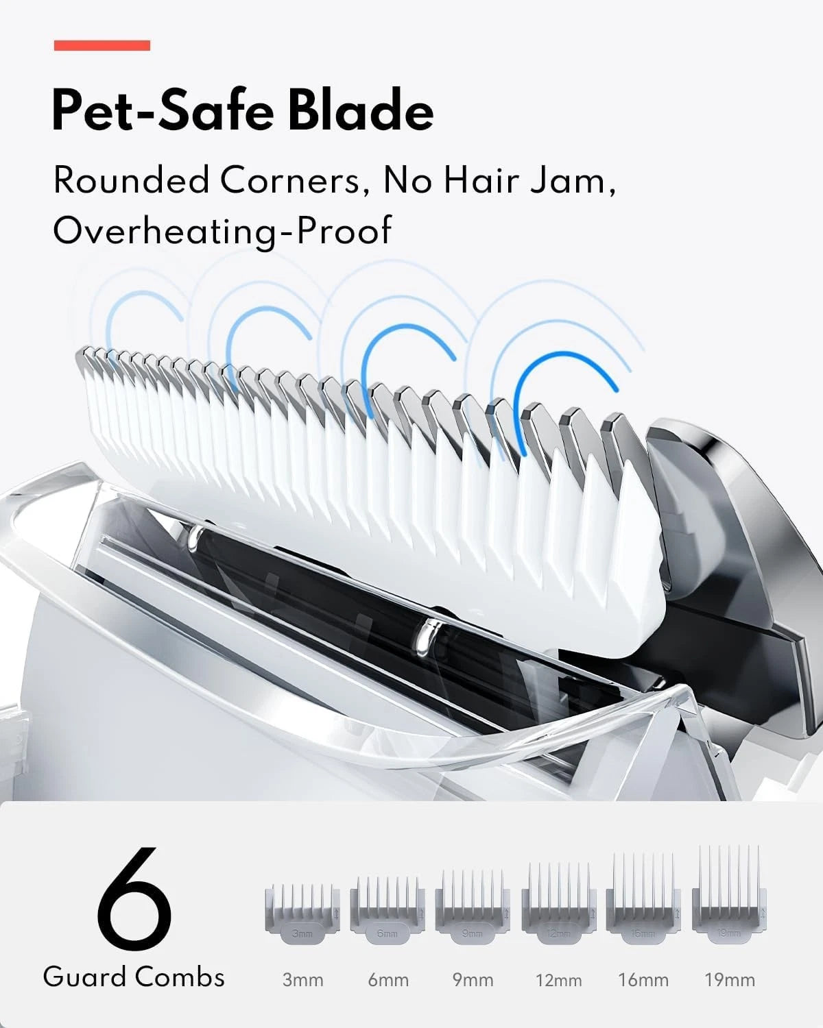 HomeRunPet Ultra Quiet Pet Vacuum HC15 6 Tool Grooming Kit Anti Shedding White