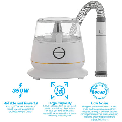 Pet Grooming Vacuum Kit Cat Dog Groomer Clipper Brush Suction Tools Set