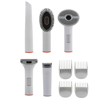 Pet Grooming Vacuum Kit Cat Dog Groomer Clipper Brush Suction Tools Set