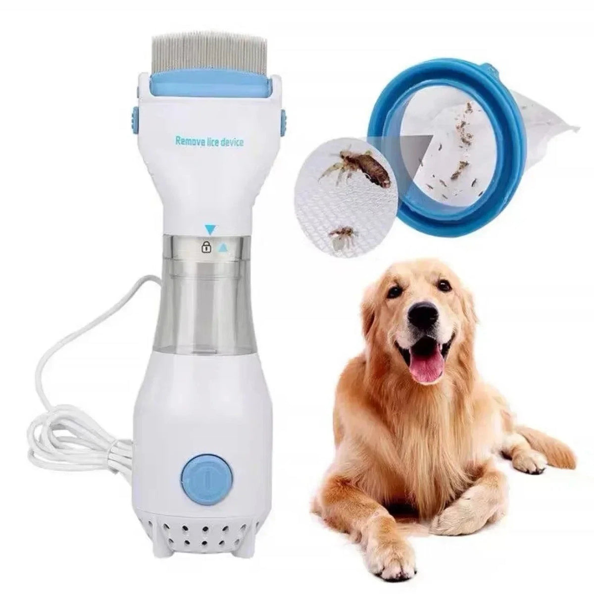 Electric Lice Removal Comb for Cats & Dogs – Flea & Lice Cleaner