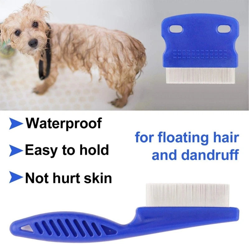 6 Pieces Pet Lice Combs Flea Comb for Cat Tear Stain Comb for Removal Dandruff